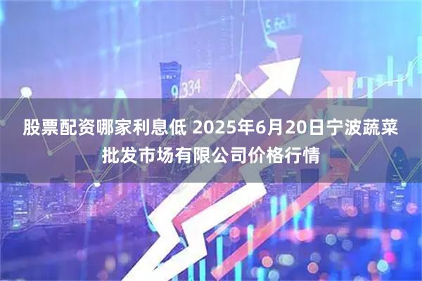 股票配资哪家利息低 2025年6月20日宁波蔬菜批发市场有限公司价格行情